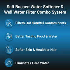 RKIN Water Softener and Well Water Filter Combo