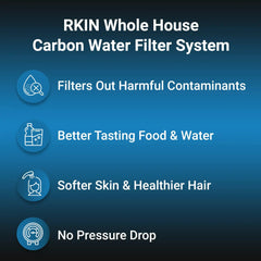 RKIN Whole House Carbon Water Filter System
