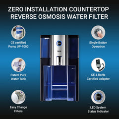 RKIN Zero Installation Purifier Countertop Reverse Osmosis Water Filter