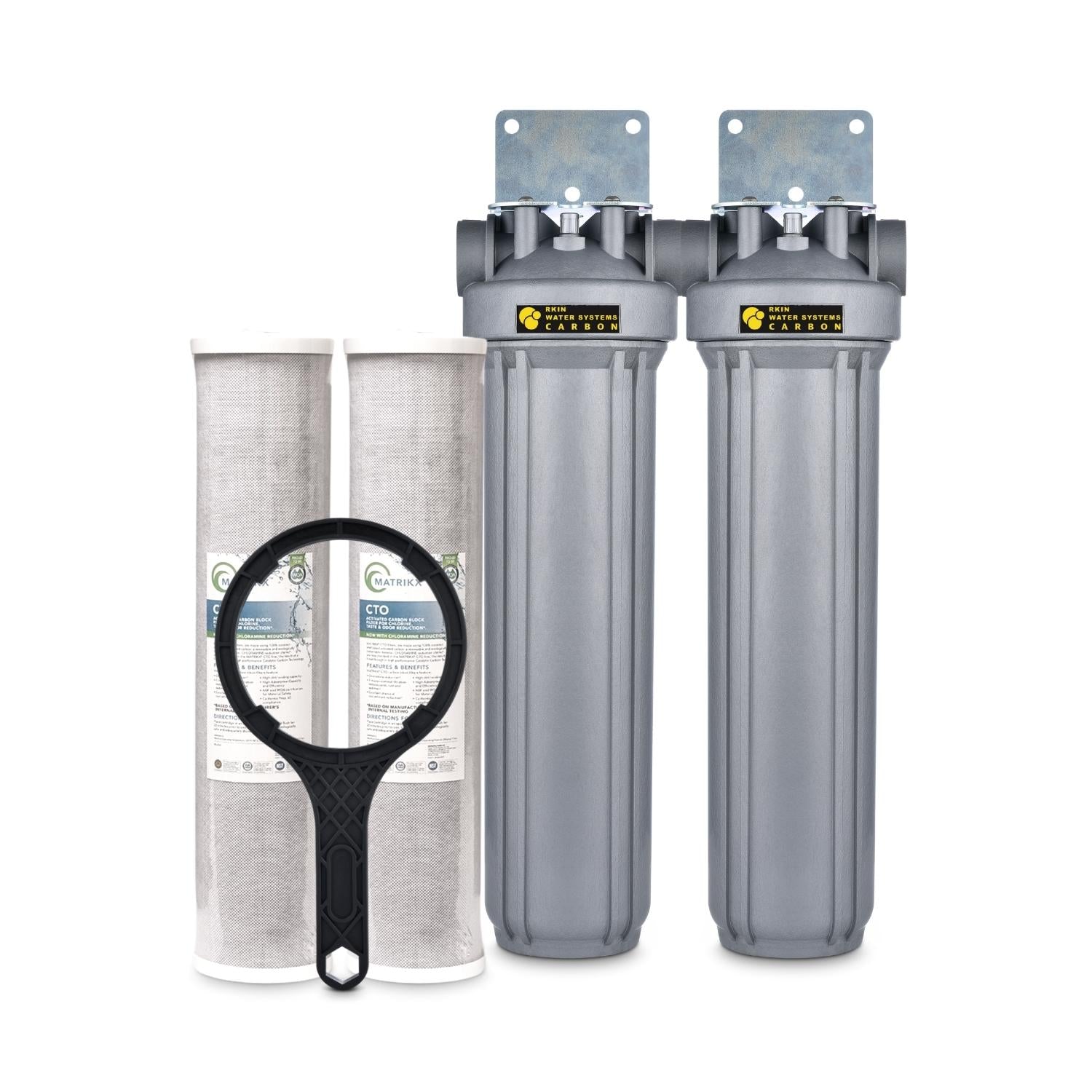 RKIN CBS Dual Carbon Whole House Water Filter