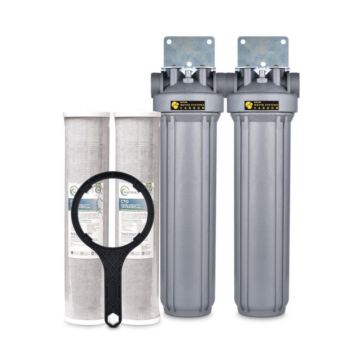 RKIN CBS Dual Carbon Whole House Water Filter