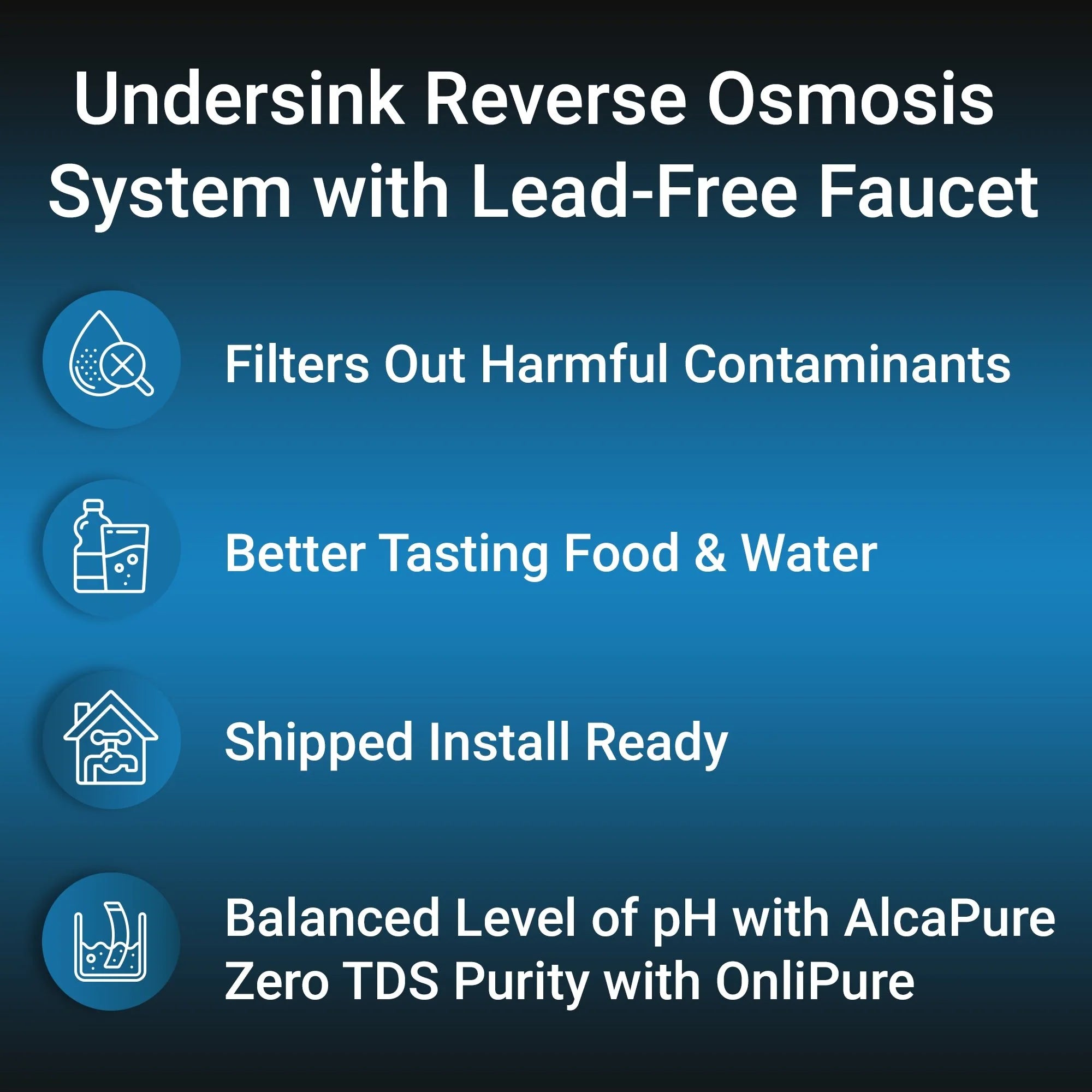 RKIN Flash Undersink Reverse Osmosis System with Chrome Lead-Free Faucet