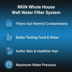 RKIN Sulfur, Iron, Manganese Well Water Filter System